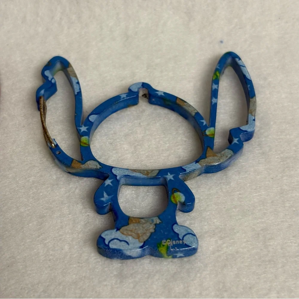 SOLD Set of 2 STITCH Carabiner Keychain Bag Charm Blue Brown Disney Japan - Picture 5 of 10
